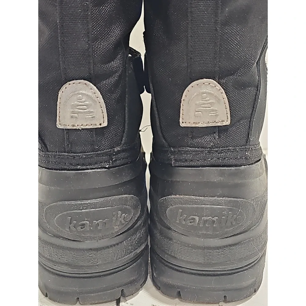 Kamik Rocket Waterproof Insulated Winter Snow Boots Sz 4 Black Lightweight
